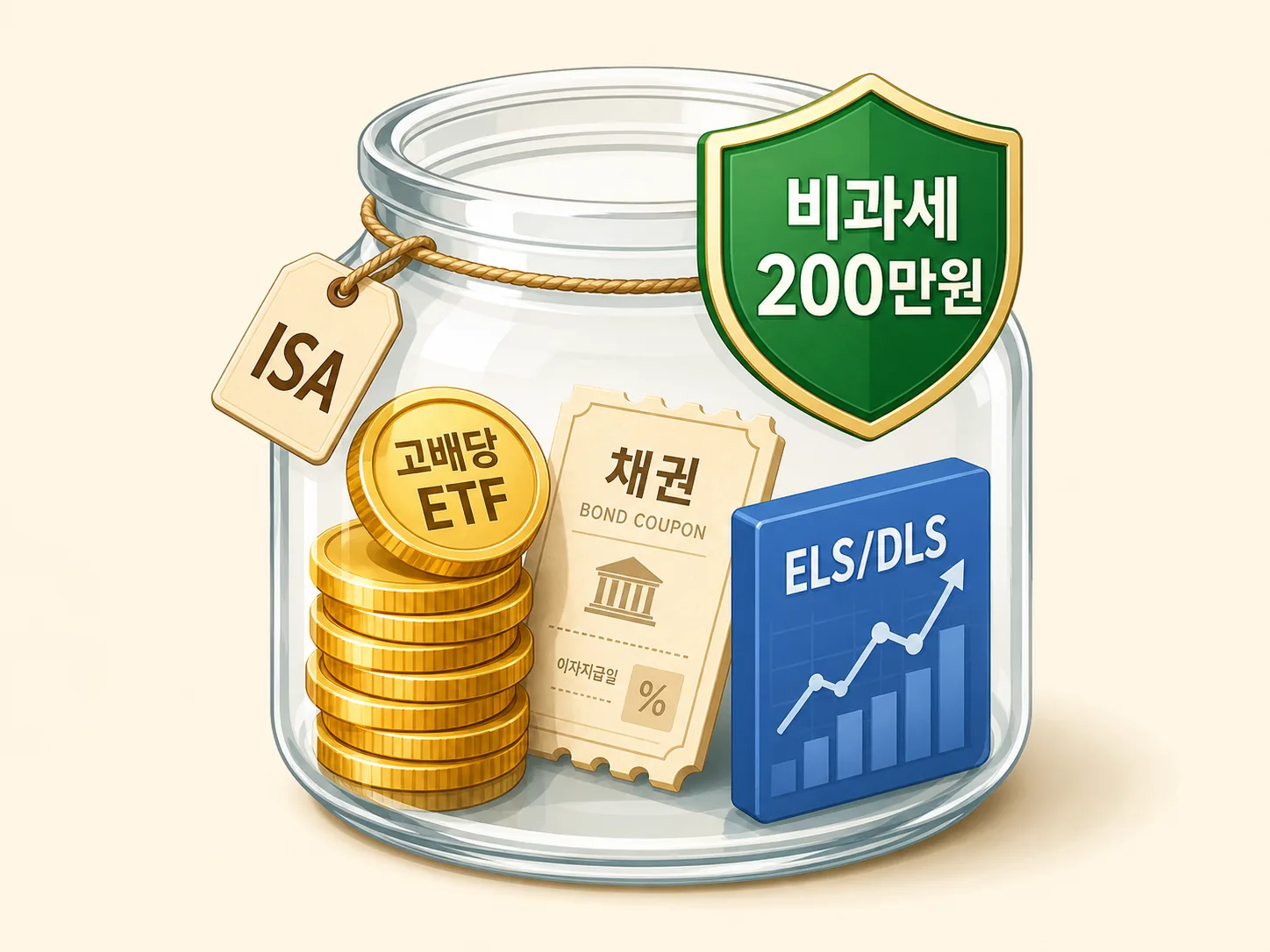 ISA 비과세 한도 200만 원 활용을 위한 고배당 ETF·채권펀드·ELS 투자 전략